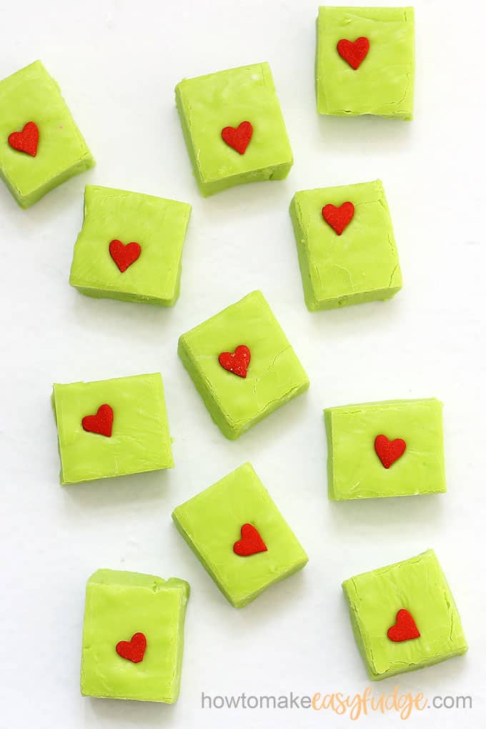 GRINCH FUDGE RECIPE -- fun, kid-friendly treat for Christmas (2)