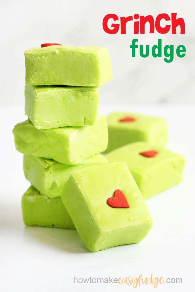 GRINCH FUDGE RECIPE -- fun, kid-friendly treat for Christmas (1)