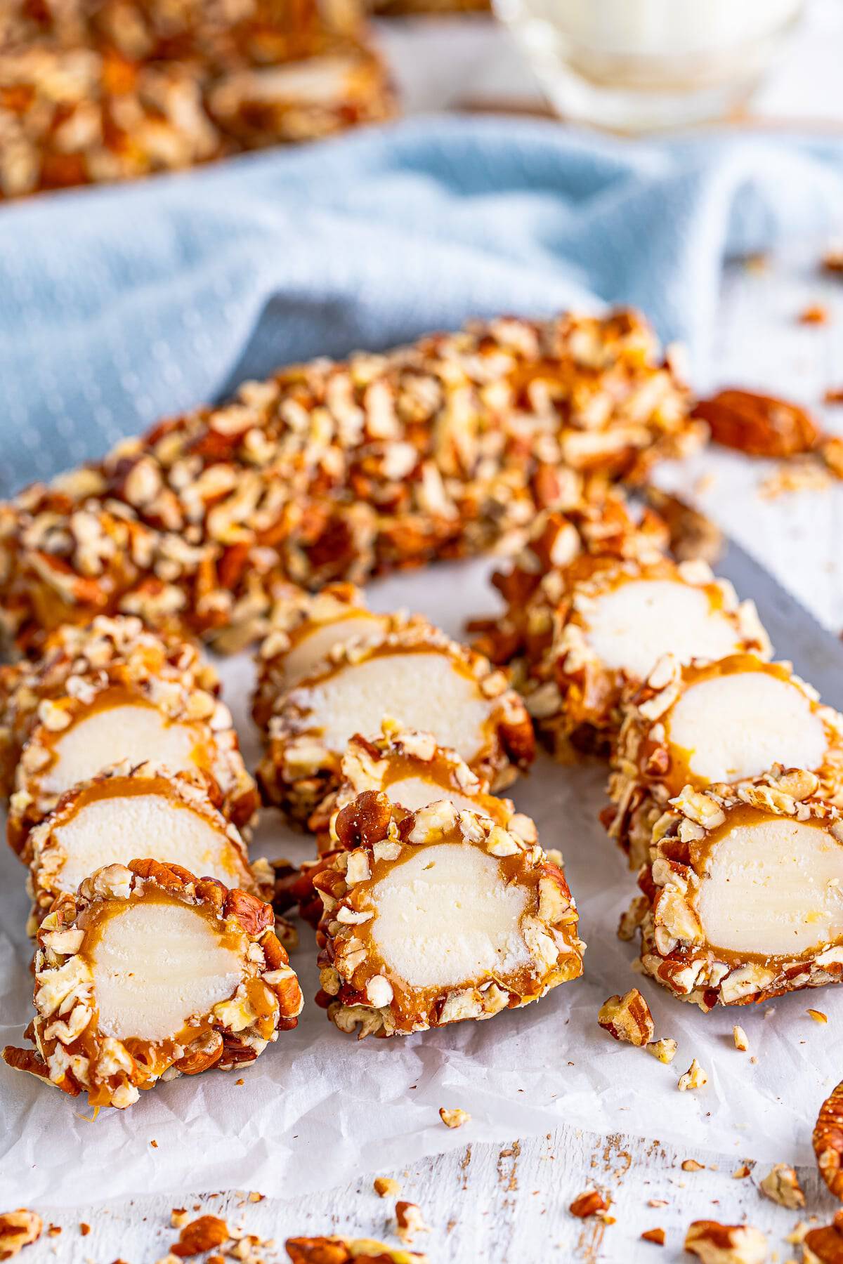 Grandma's Caramel Pecan Logs (Old-Fashioned Recipe) (1)